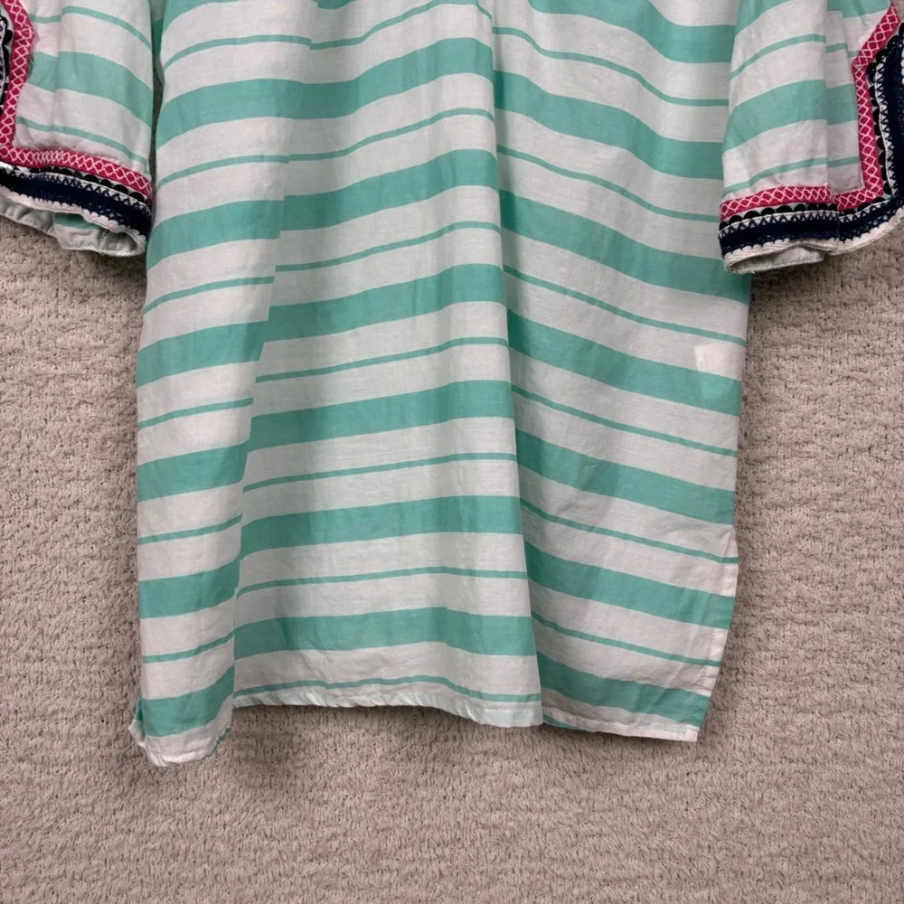Mud‎ Pie Swim Cover Up Womens Lg Mint Green White Atlantis Paradise Island Colab